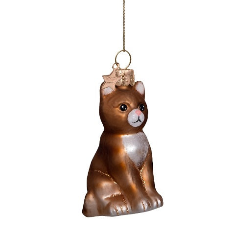 Ornament red cat