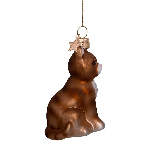 Ornament red cat