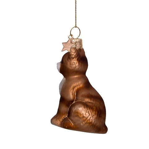 Ornament red cat