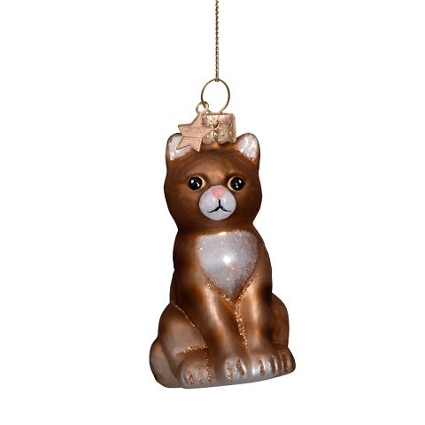 Ornament red cat