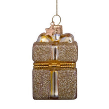 Ladda upp bild till gallerivisning, Ornament gold present w/ opening
