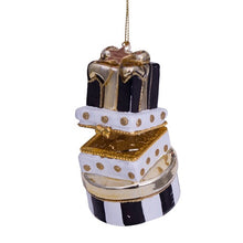 Ladda upp bild till gallerivisning, Ornament black and white gift boxes w/opening