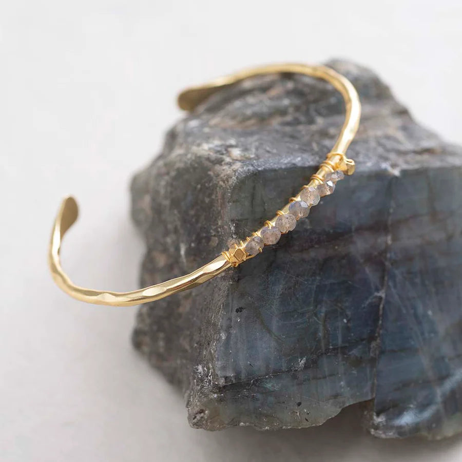 DEVOTED armband Labradorite guld
