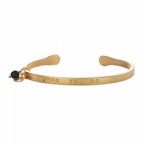 PURE armband Pure Black Onyx guld