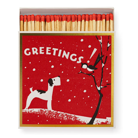 Greetings! tändsticksask