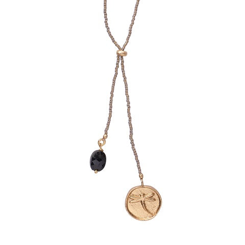 Purpose Labradorit guldfärgat halsband