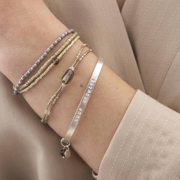 GLIMMER armband Smokey quartz
