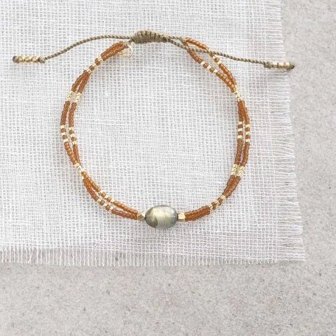 GLIMMER armband Labradorite