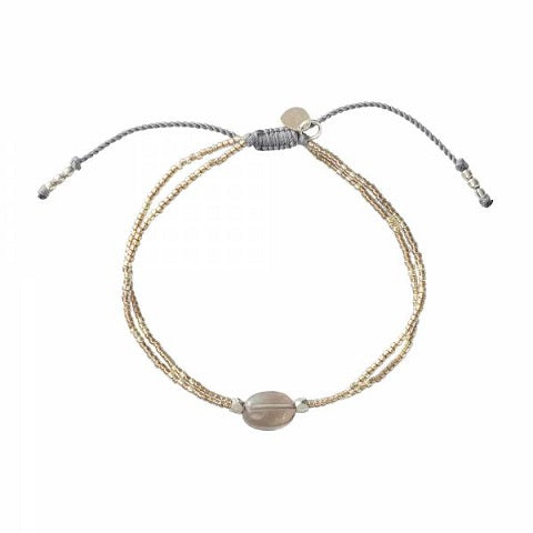 GLIMMER armband Smokey quartz