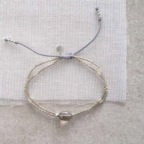 GLIMMER armband Smokey quartz