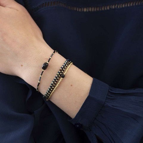 JOYFUL armband black onyx