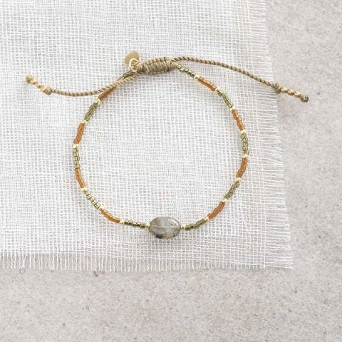 JOYFUL armband Labradorite Guld