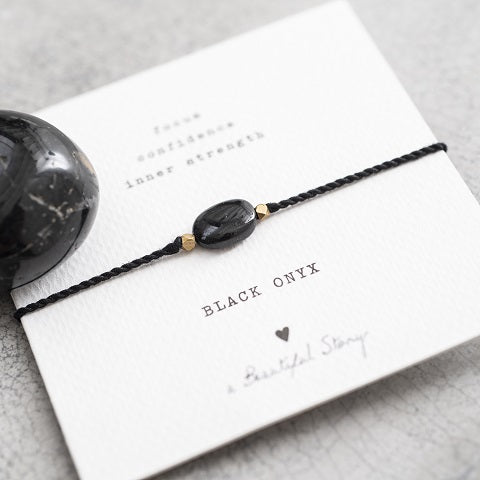 Gemstone card BLACK ONYX