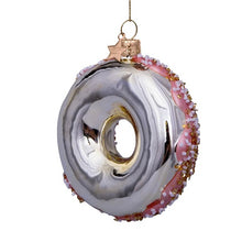 Ladda upp bild till gallerivisning, Gold/pink donut ornament