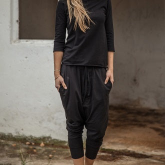 GANESHA Baggy byxa SVART