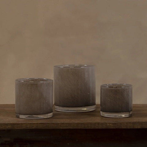 Nilla ljuslykta BRUNGRÅ