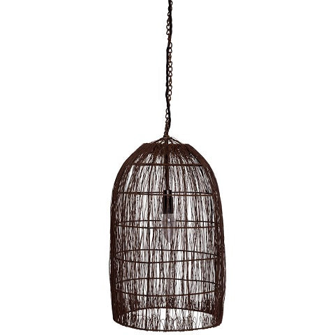 Old fish net lamp
