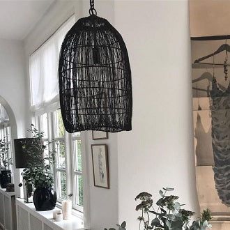 Old fish net lamp