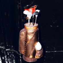 Ladda upp bild till gallerivisning, Ornament glass brown golf bag
