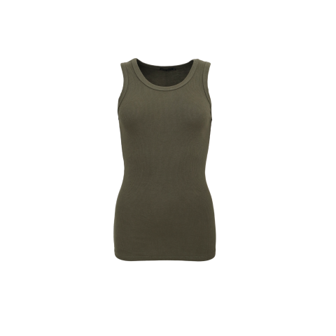 Ribbad tank top ARMY