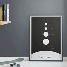 Ladda upp bild till gallerivisning, Solsystemet poster 30x40 cm
