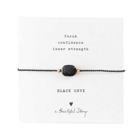 Gemstone card BLACK ONYX