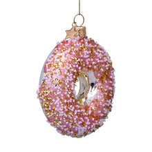 Ladda upp bild till gallerivisning, Gold/pink donut ornament
